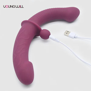 Dildo Doble Premium para Parejas Lesbianas, Diseño sin Tirantes para Uso sin Arnés, Juguetes Sexuales de Silicona Seguros para el Cuerpo - Product Image 6