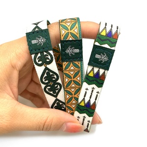 Tùy Chỉnh Đầy Đủ Màu Sắc In Ấn Đàn Hồi Vải Polyester Vòng Đeo Tay Sự Kiện Poly-Đàn Hồi Dây Đeo Cổ Tay Cho Khuyến Mãi - Product Image 4