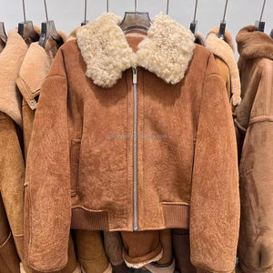 Classico Cappotto Corto da Donna in Vera <span class=keywords><strong>Pelliccia</strong></span>, Giacca da Donna in Vera <span class=keywords><strong>Pelliccia</strong></span> di Lana, Cappotto da Donna in Lana - Product Image 6