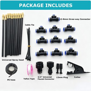 Spray Watering <b>Kit</b>, Adjustable Garden Drip Irrigation System with 20m Thick PE Hose, <b>DIY</b> <b>Kit</b> - Product Image 2