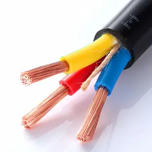 RVV 3*1.5 mm2 PVC aislado Flexible redondo Cable de 3 núcleos