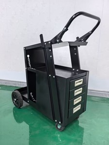 Chariot de soudage métallique fermé <span class=keywords><strong>à</strong></span> 2 niveaux et 4 tiroirs avec grand espace de rangement, chariot roulant OEM <span class=keywords><strong>à</strong></span> quatre roues, <span class=keywords><strong>table</strong></span> inclinable pour l'utilisation d'outils - Product Image 5