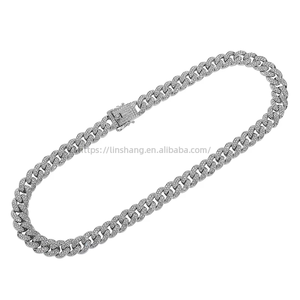 Hip Hop 13mm Miami <b>Cuban</b> <b>Link</b> <b>Chain</b> Gold <b>Silver</b> Necklace Bracelet Jewelry Set for Men - Product Image 3