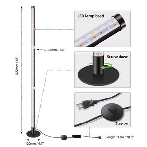 Area Penerangan Luas 3 Mode Lampu LED untuk Tanaman Hidroponik Dalam Ruangan Lampu Tanam Vertikal Spektrum Penuh - Product Image 5