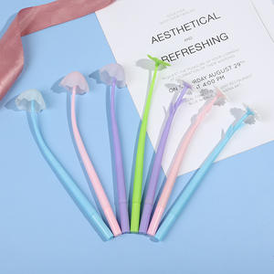 Smooth Writing Comfortable Grip Rubber Gel <b>Pen</b> Custom Sign <b>Pen</b> for Girl Children Kids Students - Product Image 2