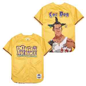 カスタム野球ユニフォーム カジュアルトレーニング昇華プリント クラシック映画風 刺繍入り ブラック ヒップホップ ソフトボールシャツ - Product Image 6