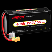 Baterai Semi Solid 6S 40000mAh 5C High Discharge untuk Paket Baterai Drone FPV Freestyle untuk Pesawat RC FPV Quadcopter