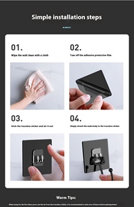 Nhiệm vụ nặng nề tường móc-không có khoan dính móc cho nhà bếp phòng tắm 10kg trọng lượng mạnh mẽ giữ - Product Image 5