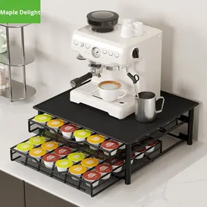 Estante metálico extraíble transfronterizo para máquina de café, organizador de cápsulas de café Nestlé de doble capa engrosado - Product Image 5