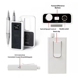Polisseuse à ongles électrique rechargeable 35000 tr/min, perceuse à ongles portable avec grand écran pour manucure professionnelle - Product Image 5