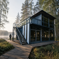 Boxspace Maison Modulaire de Luxe Moderne, Villa Préfabriquée à Structure en Acier pour Usage Résidentiel, Maison Familiale, Maison Conteneur