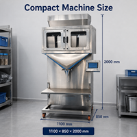 Machine de remplissage automatique de granulés avec affichage du poids à double échelle pour le portionnement et le remplissage de matériaux en vrac dans des sacs