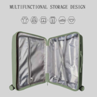 Juego de Maletas Personalizable de Material PP, Juego de 3 Piezas, Candado con Contraseña, Ruedas Giratorias, Carcasa Rígida y Asa