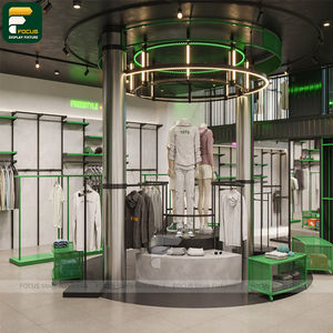 Exhibidores de Ropa Modernos para Tiendas, Mostrador de Ropa, Armario para Prendas, Mueble Comercial con Cristal - Product Image 2