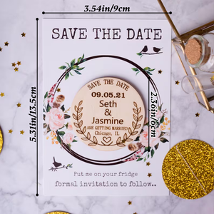 Ensemble de cartes florales en bois personnalisées - Cadeau de remerciement pour les <span class=keywords><strong>invités</strong></span> de <span class=keywords><strong>mariage</strong></span>, souvenir de <span class=keywords><strong>mariage</strong></span>, ensemble de cartes de faveur de <span class=keywords><strong>mariage</strong></span> - Product Image 5