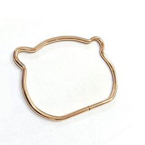 Asa de alambre de hierro con forma de oreja de gato de 4.5 pulgadas y forma de oso de 4 pulgadas, accesorios de moda para bolsos - Product Image 3