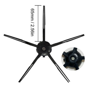 Brosse latérale de remplacement à <span class=keywords><strong>5</strong></span> bras en caoutchouc souple pour <span class=keywords><strong>Roborock</strong></span> S6 / S6 Pure / S7/s7 Maxv/q7 Max - Product Image 2