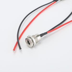 Conector de Alimentación CC Mini DC-099, Conector Hembra Roscado de 5.5 x 2.1 mm para Montaje en Panel con Cable - Product Image 3