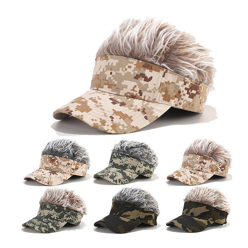 Custom Logo Camo Baseball Cap With Ponytail Uv Protection, Oem