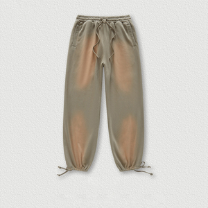 Pantalon de jogging vintage MTR3463 style streetwear personnalisé en mélange de coton 445 g/m² avec bandage et ouverture au niveau des chevilles, effet délavé Monkey Wash - Product Image 6