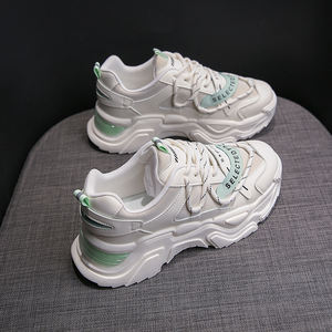 Forlea's Retro Girls Sneaker <b>Shoes</b> for Women Lightweight <b>Height</b> <b>Increasing</b> Flat Heel Walk <b>Shoes</b> for Summer Winter Cow Leather - Product Image 6