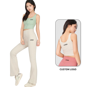 Débardeurs de sport personnalisés avec logo, confortables, pour l'entraînement, col carré, respirants, pour le fitness, le yoga, pour femmes - Product Image 1