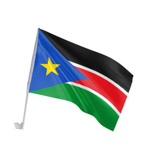 Fábrica de Gahumi, impresión personalizada, Bandera de coche de Sudán del Sur, publicidad, promoción, Bandera de ventana de coche, pancartas para elecciones generales - Product Image 1