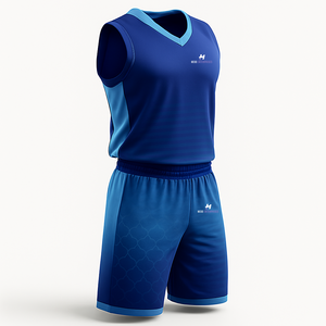 Ensemble de maillots de basket-ball personnalisés pour hommes et adultes, uniforme d'entraînement de basket-ball uni avec logo imprimé par sublimation respirante - Product Image 4