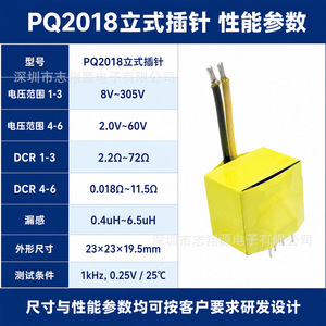 Transformador Vertical ZXY PQ2018, Fuente de Alimentación Conmutada de Alta Frecuencia, Transformador CC-CC Personalizado, Monofásico, Enfriamiento Natural - Product Image 4
