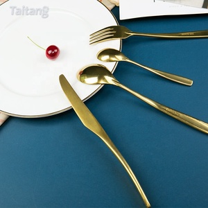 Taitang Hotel de oro de la boda <span class=keywords><strong>cuchillo</strong></span> <span class=keywords><strong>y</strong></span> <span class=keywords><strong>tenedor</strong></span> <span class=keywords><strong>juego</strong></span> de cubiertos de acero inoxidable de lujo cubiertos - Product Image 4