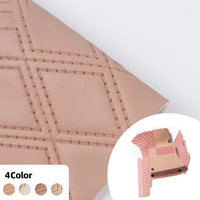 Offre Spéciale Cuir PVC Gaufré 1,1 MM Imperméable Résistant à l'Abrasion avec Dos Velours, MOQ 55 Yards pour Sièges de Voiture, Bagages, Portefeuilles, Meubles