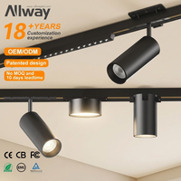 Rail magnétique LED COB ultra-mince en aluminium moderne à puissance personnalisable, nouvelle tendance, 24V, température de couleur 2700-6500K