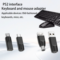 Adaptateur universel de charge rapide USB-A vers connecteur femelle Type-C pour port PS2, pour ordinateur portable, souris, clavier