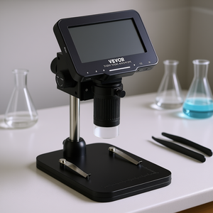 Microscopio Digital Vevor con Pantalla IPS de 4.3 Pulgadas, Luz LED 50X-1000X, Cámara 1080P, Enfoque Manual, Microscopio Electrónico para Monedas - Product Image 2