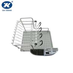 Escurridor de platos de encimera, estante de cocina, dos niveles, escurridor de <span class=keywords><strong>alambre</strong></span> de doble capa de aluminio - Product Image 6