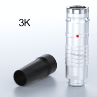 Connecteur multipolaire étanche IP66/68 Push-Pull à verrouillage automatique, compatible Lemo série K, fiche FGG série 3K, 2-32 broches, pour extérieur
