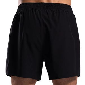 Shorts de sport pour hommes noirs, respirants, à séchage rapide, pour la course à pied et la gym, avec taille élastique, vêtements de sport athlétiques - Product Image 4