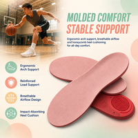 Semelles Confort Sportives en Mousse à Mémoire de Forme Douce avec Coussinets de Talon pour le Jogging, le Cyclisme et le Fitness