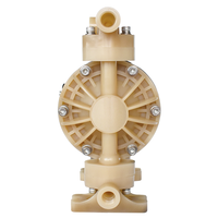 Pompe pneumatique industrielle WYMA 1/2'' à double diaphragme en PVDF, OEM, 22LPM, 7 bars, ultra résistante aux acides, aux alcalis et aux produits corrosifs