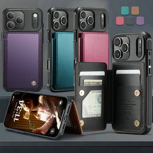 2026 Nhà Máy Ban Đầu Cho <span class=keywords><strong>Iphone</strong></span> 17 Pro Max Trường Hợp Bao Gồm Sang Trọng Kinh Doanh RFID Thẻ Khối Cho <span class=keywords><strong>Iphone</strong></span> 17 Pro Max Không Khí Ví Trường Hợp - Product Image 6