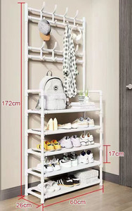 Organizador Doméstico: Estantes para Zapatos con Perchero y Colgador de Ropa para Entrada - Product Image 4