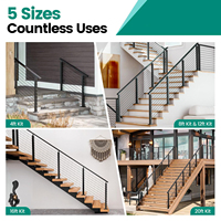 Villa moderne, garde-corps réglable en câble d'acier inoxydable 304, balcon, escalier, centre commercial, extérieur, bricolage, antistatique, salle de bain, jardin