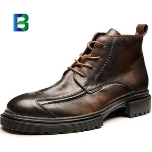 Dropshipping Custom Logo Casual Martin Chukka <strong>Boots</strong> <strong>Men</strong> Big Size Fashion Chunky <strong>Shoes</strong> Hiking Ankle <strong>Boots</strong> - Product Image 1