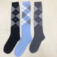 Chaussettes équestres de haute qualité logo personnalisé coussin éponge en coton antidérapant respirant longues chaussettes d'équitation chaussettes équestre logo