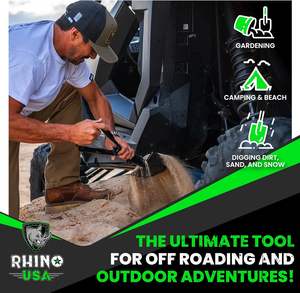 พลั่วขุดเหล็กกล้าคาร์บอนแบบพับได้เครื่องมือขุดออฟโรด - Product Image 3