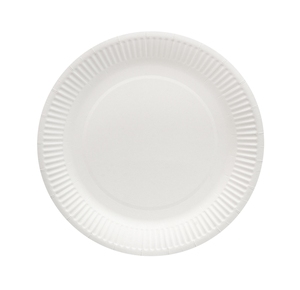 Plato de papel redondo blanco de 8.3 pulgadas, desechable, ligero, blanco limpio, platos pequeños para eventos de catering modernos. - Product Image 4