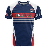 Maillot de football rétro France Gaul, maillot de football en maille respirante, haut d'entraînement de football pour jeunes, t-shirt de sport à manches courtes pour hommes