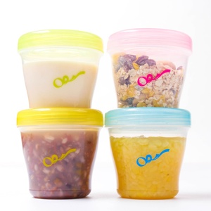 Bpa-Miễn Phí Hướng Dẫn Sử Dụng 0-12 Tháng Bé Thực Phẩm Lưu Trữ Cup & Snack Container Cho Sữa Bột 150Ml Cấp Thực Phẩm PP In - Product Image 4