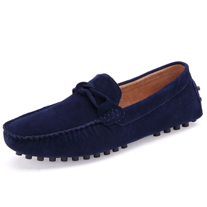 Mocassins décontractés à semelle souple Mocassins de conduite Chaussures pour hommes Chaussures <span class=keywords><strong>bateau</strong></span> tendance en cuir de vachette et <span class=keywords><strong>daim</strong></span> - Product Image 1
