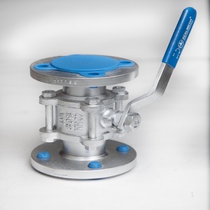 Válvula de Bola con Brida de Hierro Fundido de Alta Resistencia de 3 Piezas para Tuberías de Agua, Válvula de Control de Palanca de Mesa E F de 1", 2", 3", 4" - Product Image 2